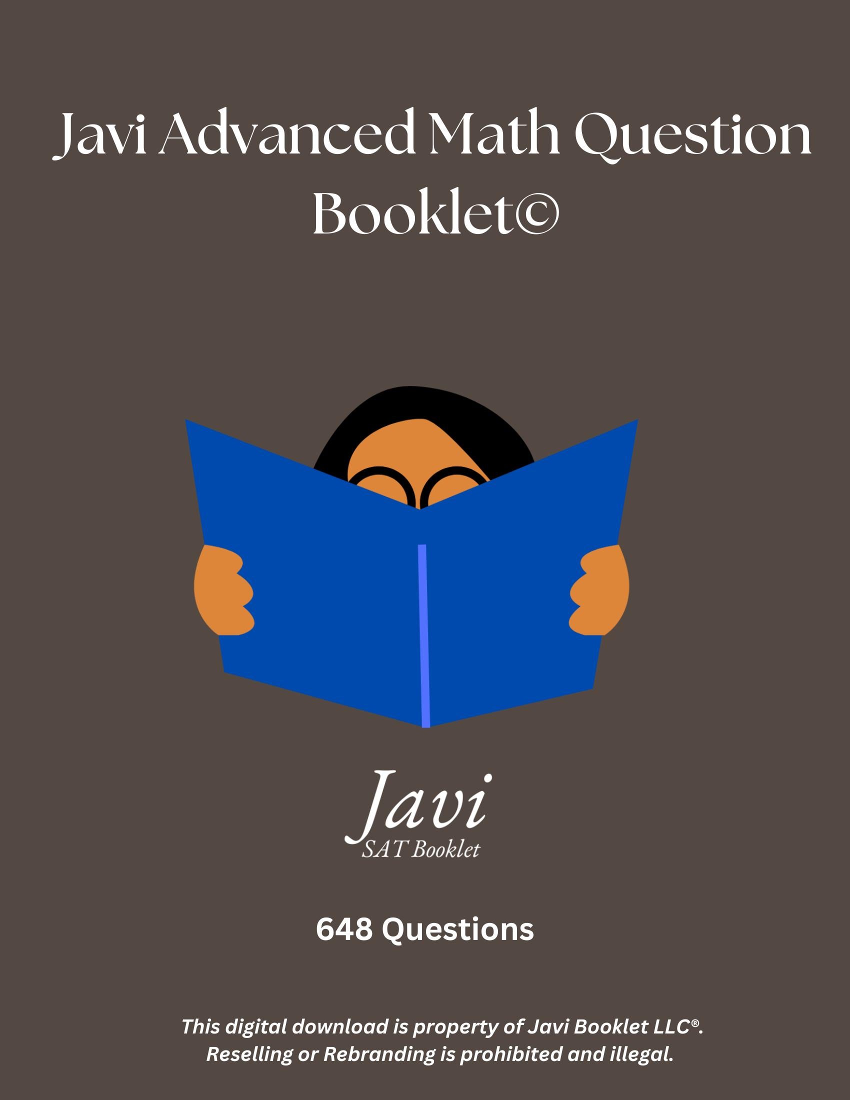 Javi Advanced Math Question Booklet