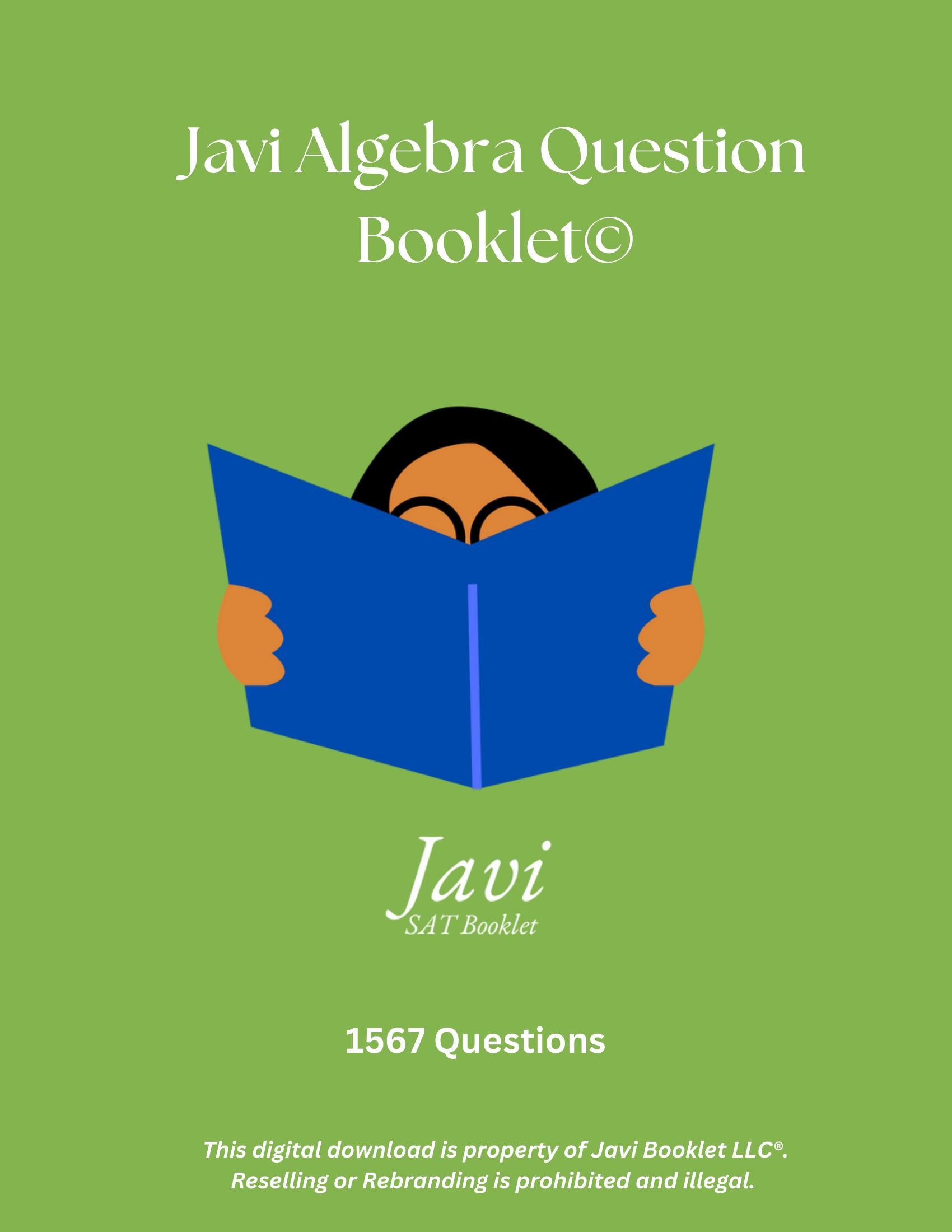 Javi Algebra Question Booklet