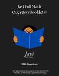 Javi Full Math Question Booklet