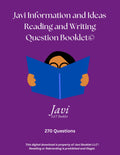 Javi Information and Ideas Reading and Writing Question Booklet